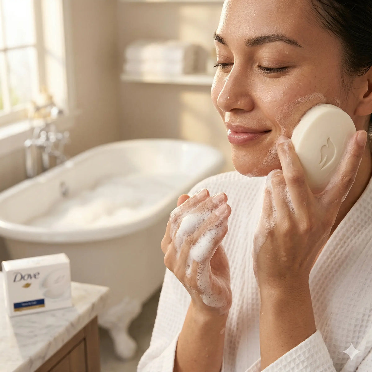 Dove Beauty Bar Moisturizing Cleanser Soap 90g 12-Pack