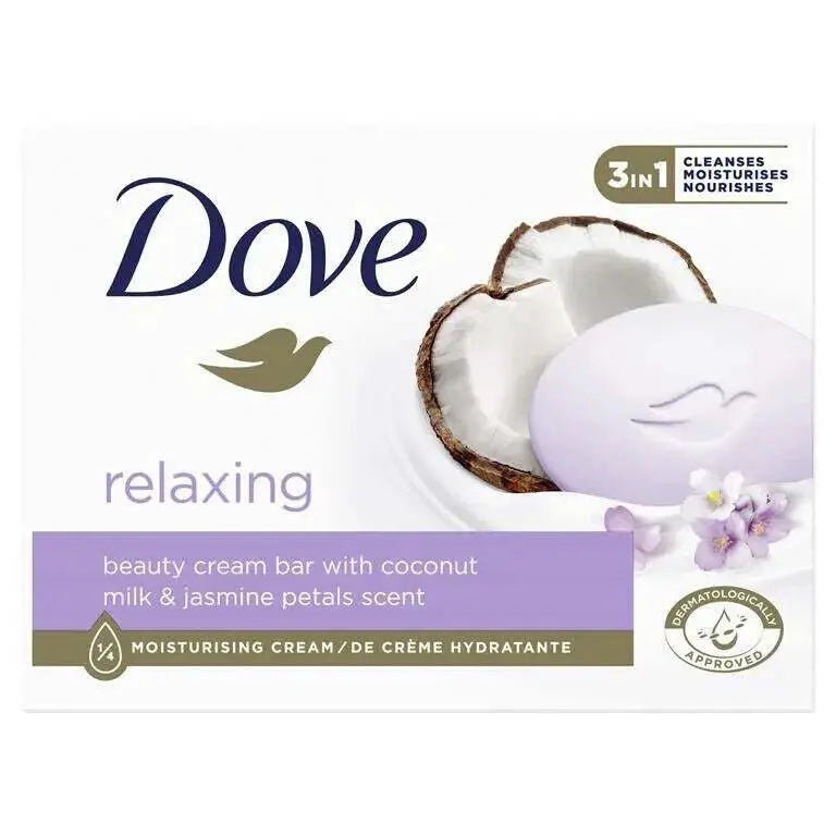 Dove Beauty Bar Moisturizing Cleanser Soap 90g 12-Pack