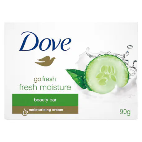 Dove Beauty Bar Moisturizing Cleanser Soap 90g 12-Pack
